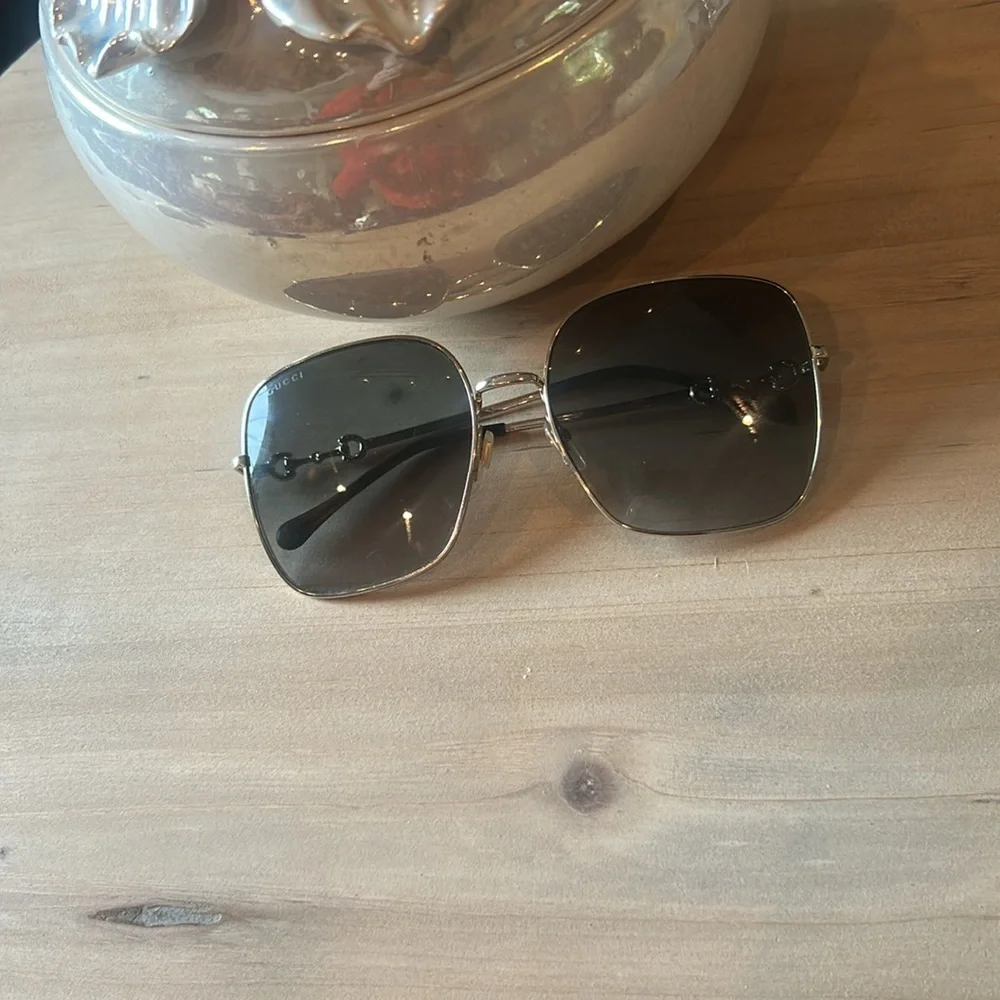 Gucci Horsebit Square-Framed Sunglasses